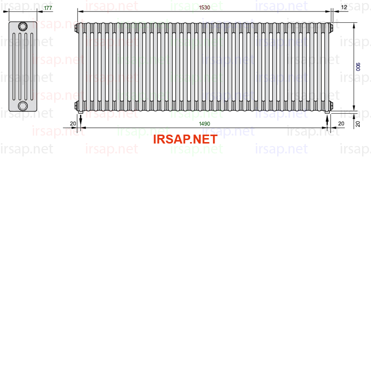 Радиатор IRSAP Tesi 50900/34 T16 CL 01